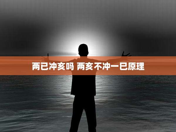两已冲亥吗 两亥不冲一巳原理