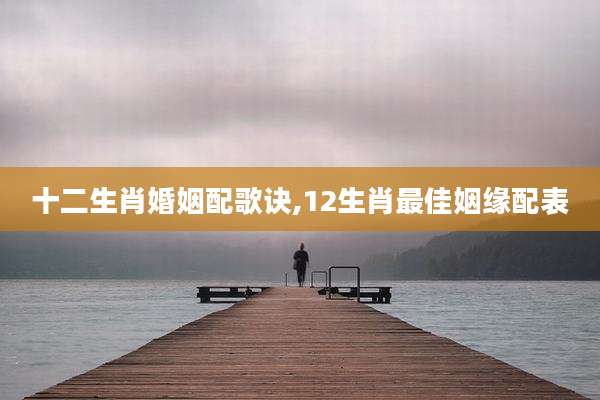 十二生肖婚姻配歌诀,12生肖最佳姻缘配表