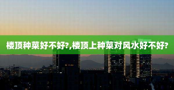 楼顶种菜好不好?,楼顶上种菜对风水好不好?