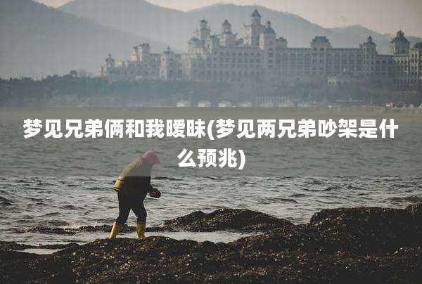 梦见兄弟俩和我暧昧(梦见两兄弟吵架是什么预兆)