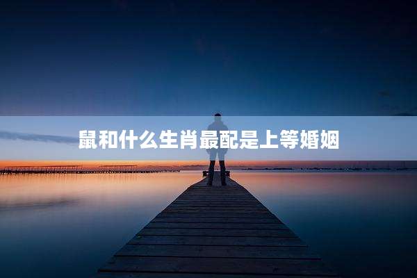 鼠和什么生肖最配是上等婚姻