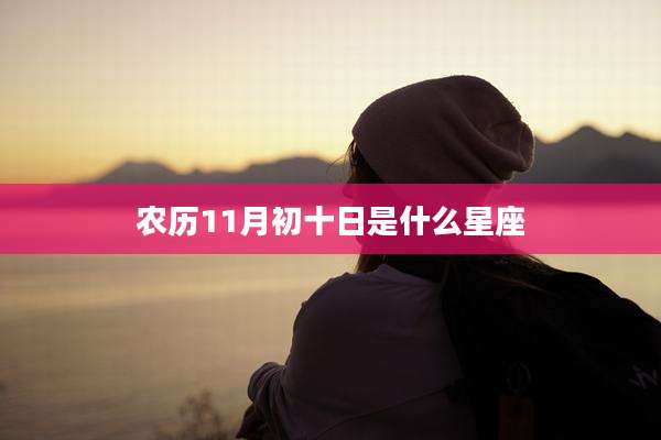 农历11月初十日是什么星座