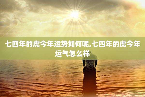 七四年的虎今年运势如何呢,七四年的虎今年运气怎么样