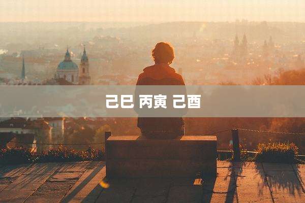 己巳 丙寅 己酉