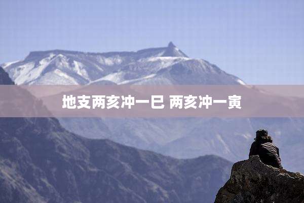 地支两亥冲一巳 两亥冲一寅