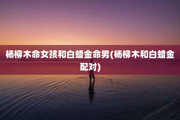 杨柳木命女孩和白蜡金命男(杨柳木和白蜡金配对)