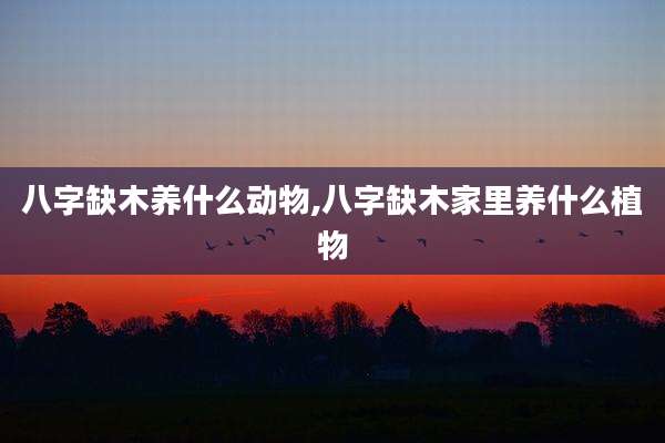 八字缺木养什么动物,八字缺木家里养什么植物