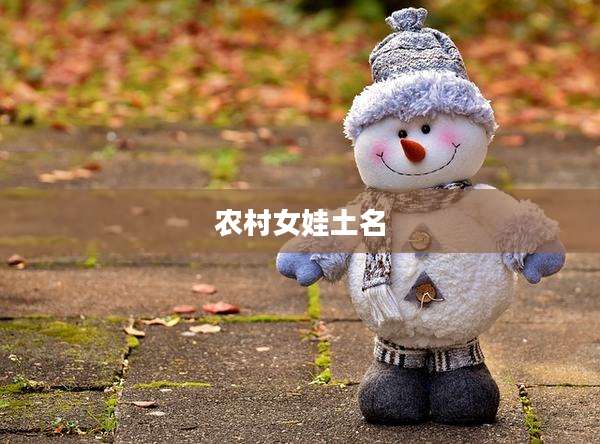 农村女娃土名