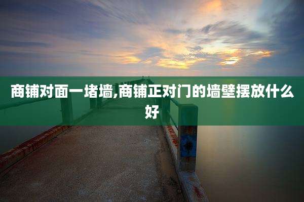 商铺对面一堵墙,商铺正对门的墙壁摆放什么好