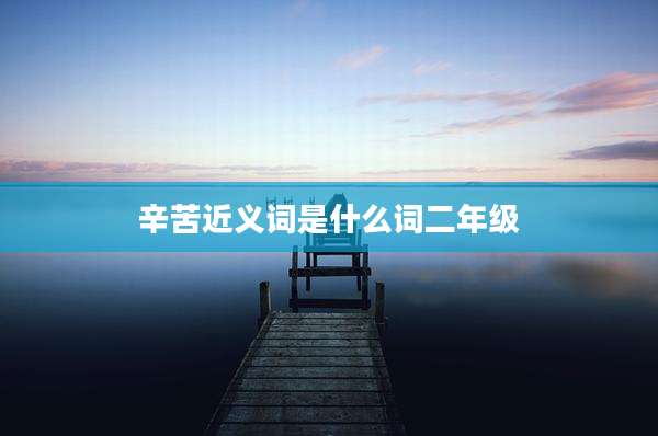 辛苦近义词是什么词二年级