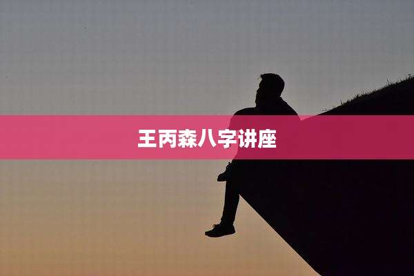 王丙森八字讲座