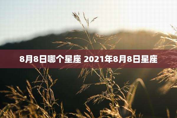 8月8日哪个星座 2021年8月8日星座