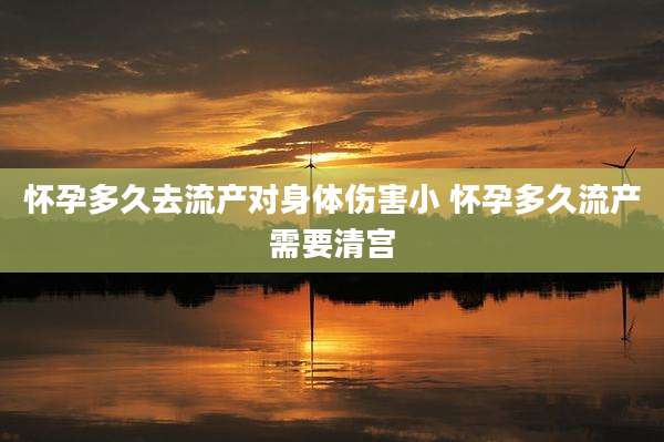 怀孕多久去流产对身体伤害小 怀孕多久流产需要清宫