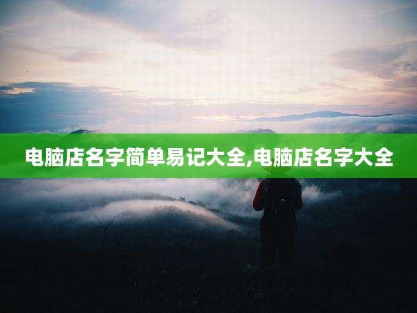 电脑店名字简单易记大全,电脑店名字大全