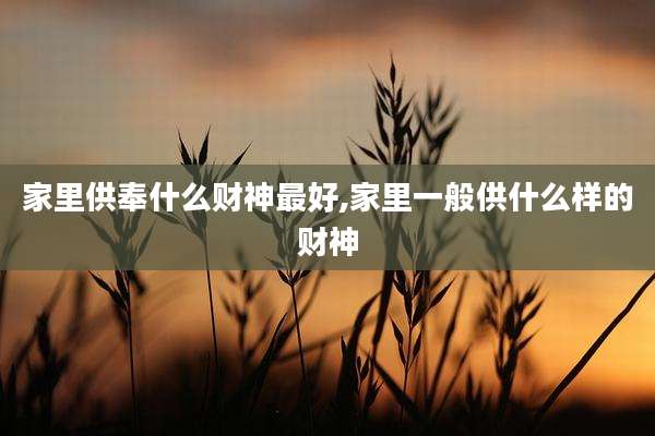 家里供奉什么财神最好,家里一般供什么样的财神