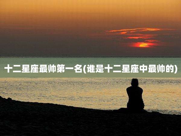 十二星座最帅第一名(谁是十二星座中最帅的)