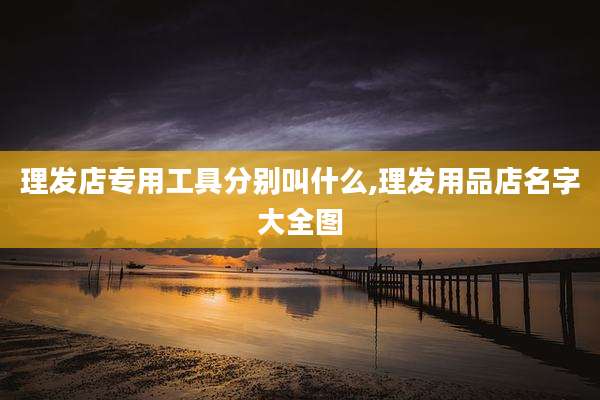 理发店专用工具分别叫什么,理发用品店名字大全图
