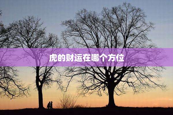 虎的财运在哪个方位