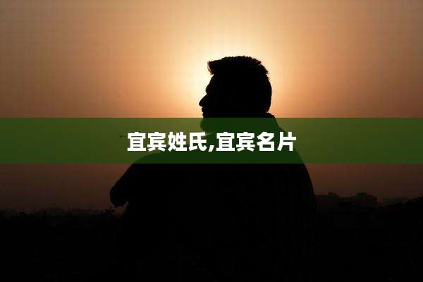 宜宾姓氏,宜宾名片