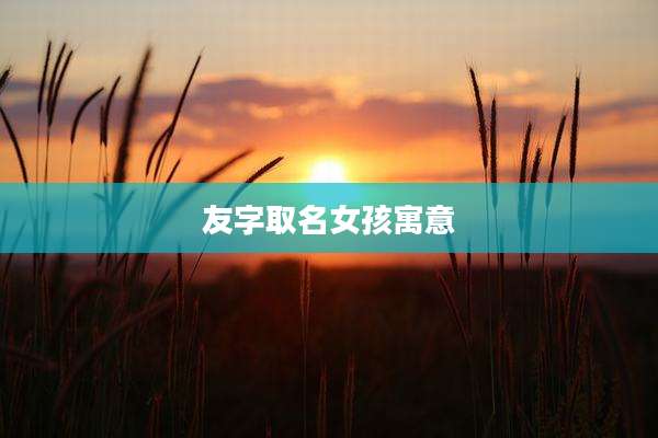 友字取名女孩寓意