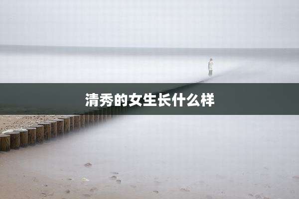 清秀的女生长什么样
