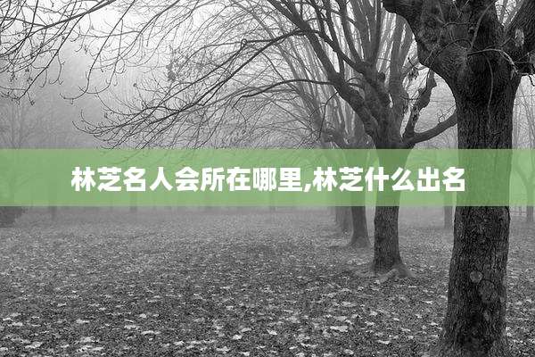 林芝名人会所在哪里,林芝什么出名