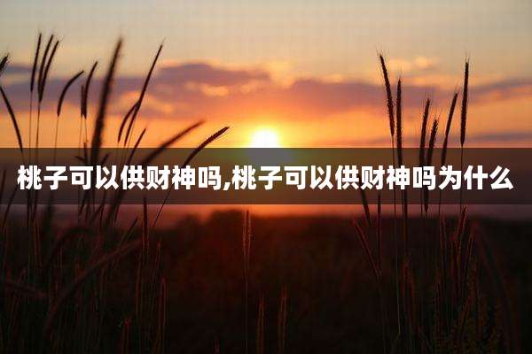 桃子可以供财神吗,桃子可以供财神吗为什么