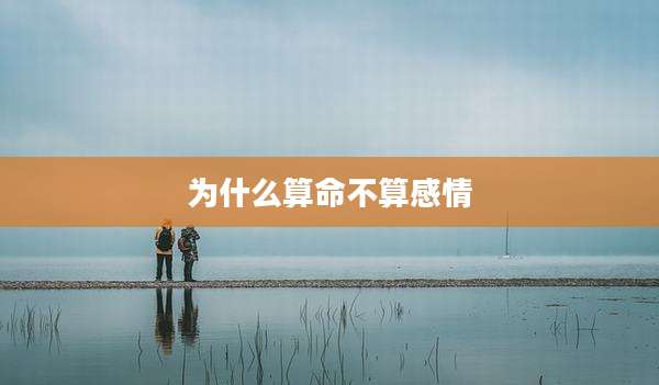 为什么算命不算感情