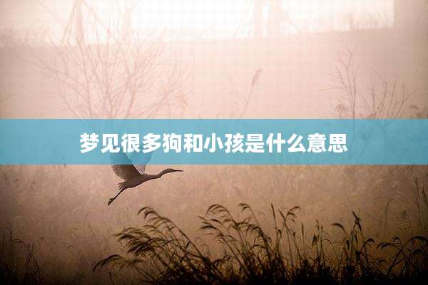 梦见很多狗和小孩是什么意思
