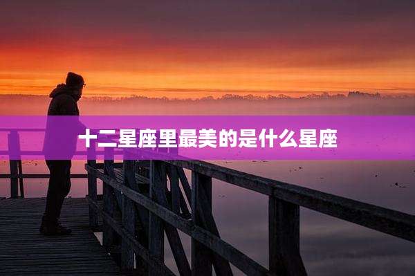 十二星座里最美的是什么星座