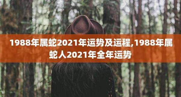 1988年属蛇2021年运势及运程,1988年属蛇人2021年全年运势
