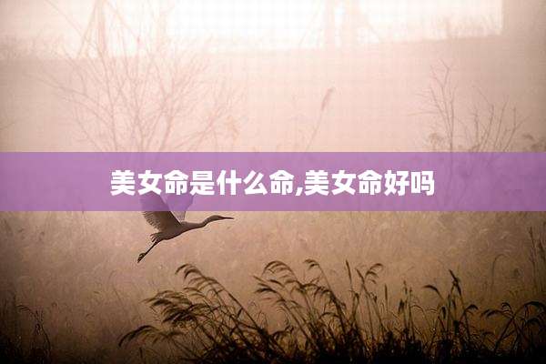 美女命是什么命,美女命好吗
