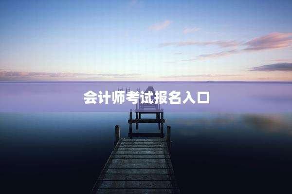 会计师考试报名入口