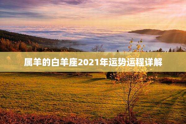 属羊的白羊座2021年运势运程详解
