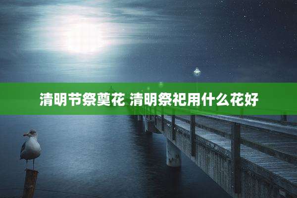 清明节祭奠花 清明祭祀用什么花好