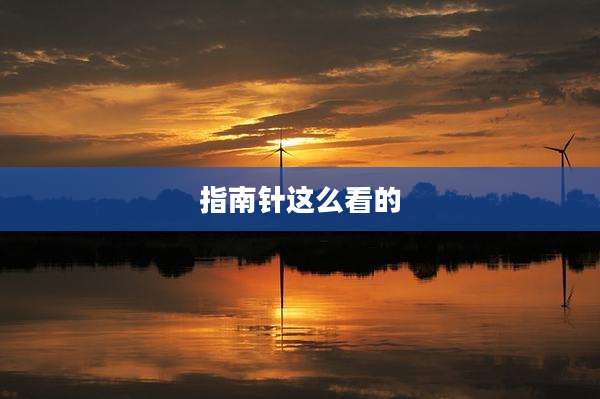 指南针这么看的
