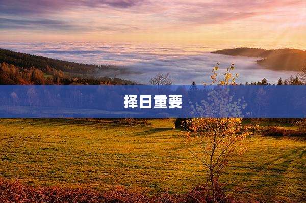 择日重要