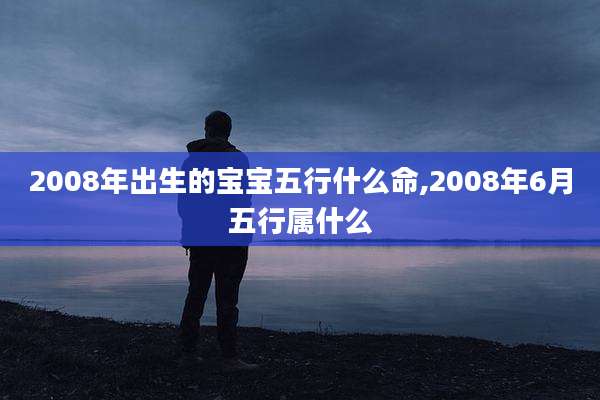 2008年出生的宝宝五行什么命,2008年6月五行属什么