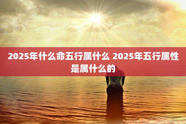 2025年什么命五行属什么 2025年五行属性是属什么的