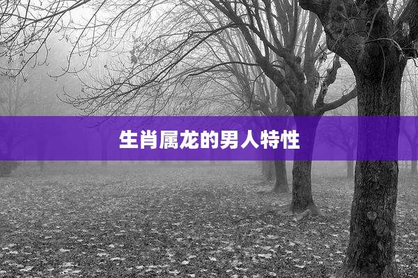 生肖属龙的男人特性