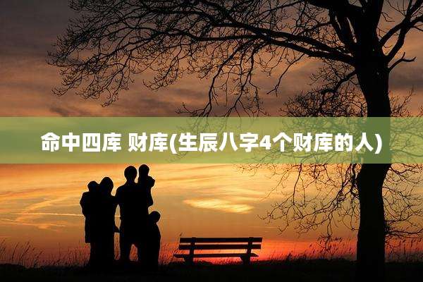 命中四库 财库(生辰八字4个财库的人)