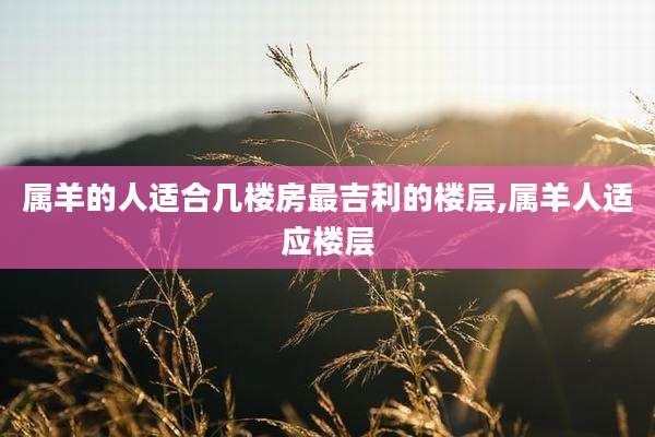 属羊的人适合几楼房最吉利的楼层,属羊人适应楼层