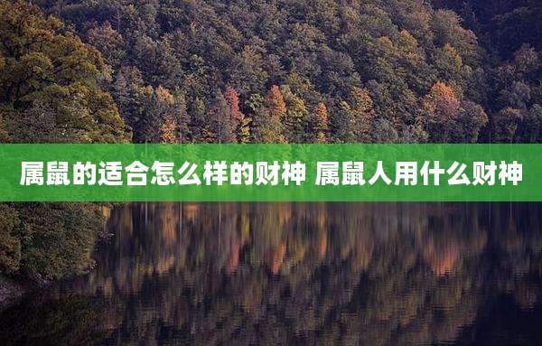 属鼠的适合怎么样的财神 属鼠人用什么财神