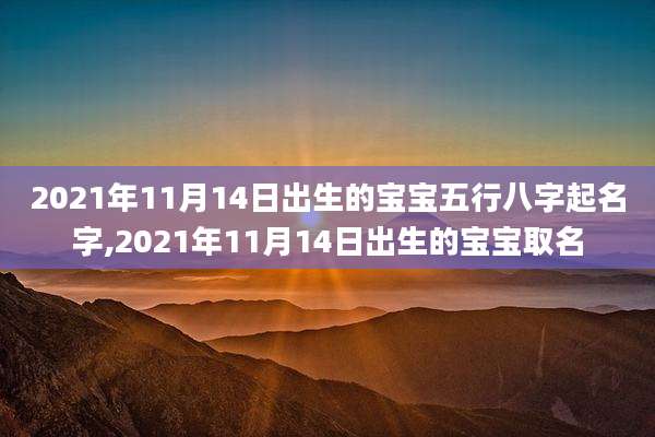 2021年11月14日出生的宝宝五行八字起名字,2021年11月14日出生的宝宝取名