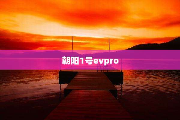 朝阳1号evpro