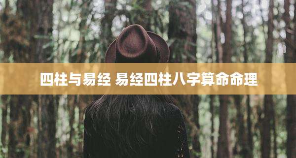 四柱与易经 易经四柱八字算命命理