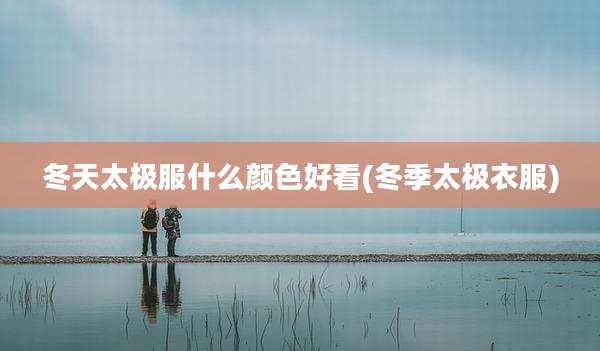 冬天太极服什么颜色好看(冬季太极衣服)