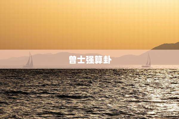 曾士强算卦