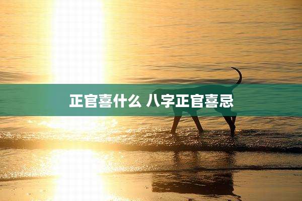 正官喜什么 八字正官喜忌