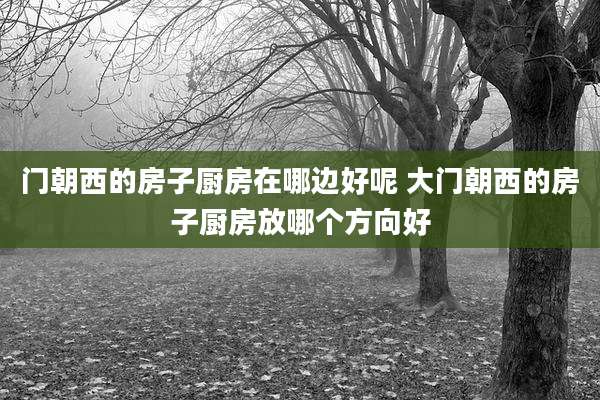 门朝西的房子厨房在哪边好呢 大门朝西的房子厨房放哪个方向好